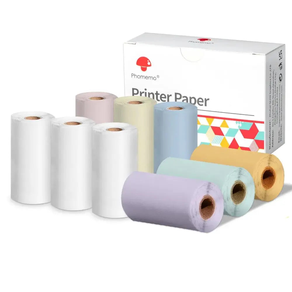 Phomemo T02 mini Drucker M02X Ersatzrollen: Selbstklebendes Transparentpapier für Etiketten, ideal für DIY-Fotos, Texte und Notizen - Raffiniertedinge Phomemo T02 mini Drucker M02X Ersatzrollen: Selbstklebendes Transparentpapier für Etiketten, ideal für DIY-Fotos, Texte und Notizen - Raffiniertedinge